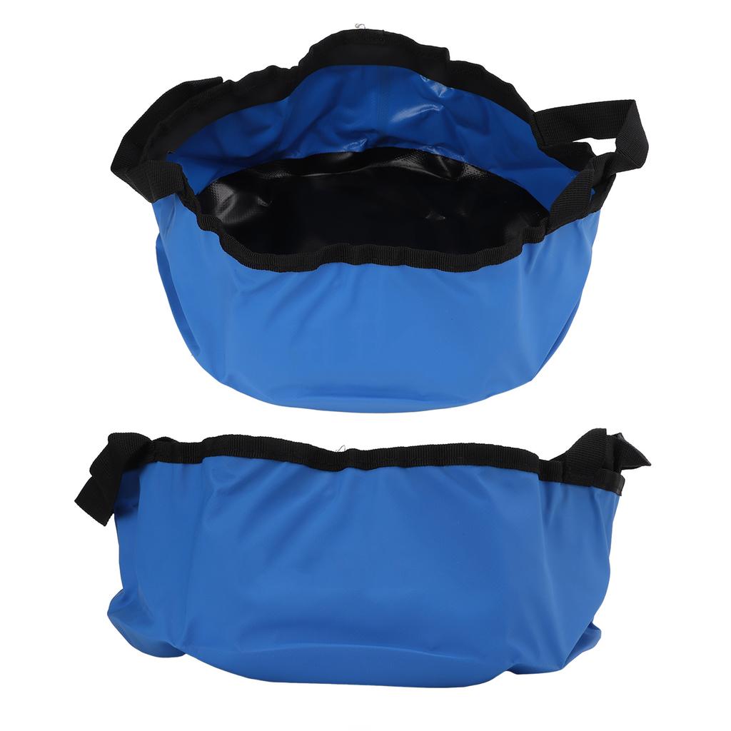 Faltbarer Eimer mit Griff Leichter faltbarer Wasserbehälter Verdicktes PVC Waschbecken für Camping Wandern Angeln