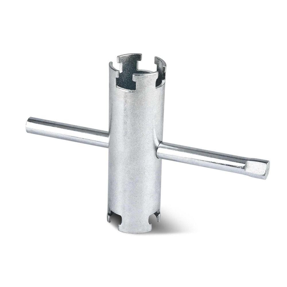 Double Ended Basket Strainer Wrench Sliding Handle Tube Wrench Heavy Duty Plumbing Wrench  Bathroom