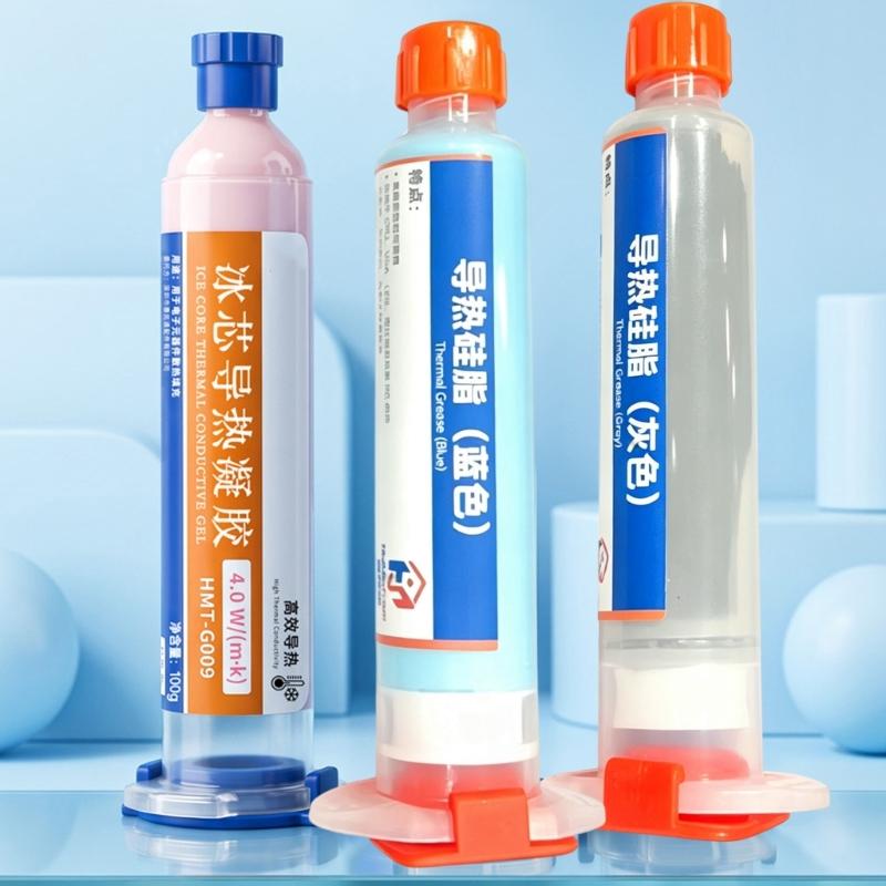 Ice Cores Thermal Gel 100 G Syringes Applicators for Heat Sink Service, Cooling Upkeeps, and Thermal Contact Maintenance