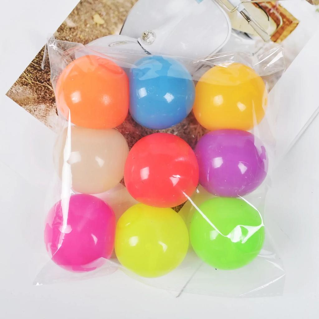 2Pcs Luminous Sticky Target Balls Sticky Wall Relaxation Vent Sphere Child Sucker Toys Press Stress Ease Toy For Kids Teen