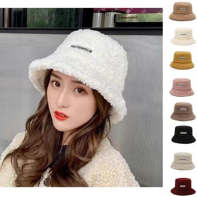 Women Fashion Windproof Warm Caps Embroidered Letters Outdoor Plush Cap Fur Hat Autumn Women