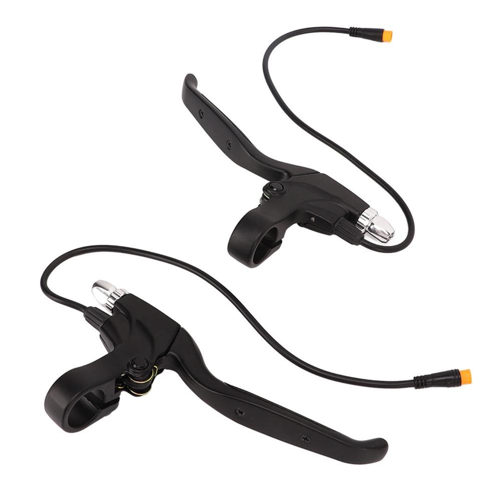 1Pair Waterproof Interface Electric Bike Brake Levers Brake Handles  Electric Bicycle Accessories