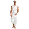 Men Waterproof Diaper Cover Bodysuit Sleeveless Zip Up Elastic Leg Opening One Piece Rompers Adaptive Jumpsuit