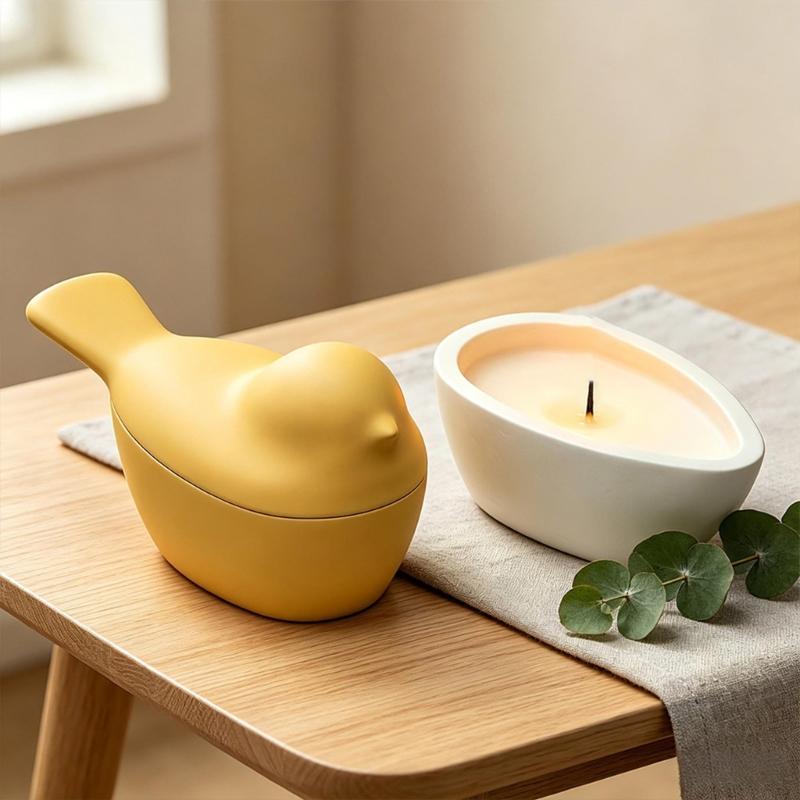 Food Grade Silicone Bird Shaped Storage Box Mould For Craft And Home Decoration