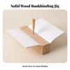 Bookbinding Punch Tool Wooden Punching Jig with Awl Beginner-Friendly
