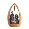 European Nativity Resin Ornament - Religious Manger Figures Decoration for Home or Study