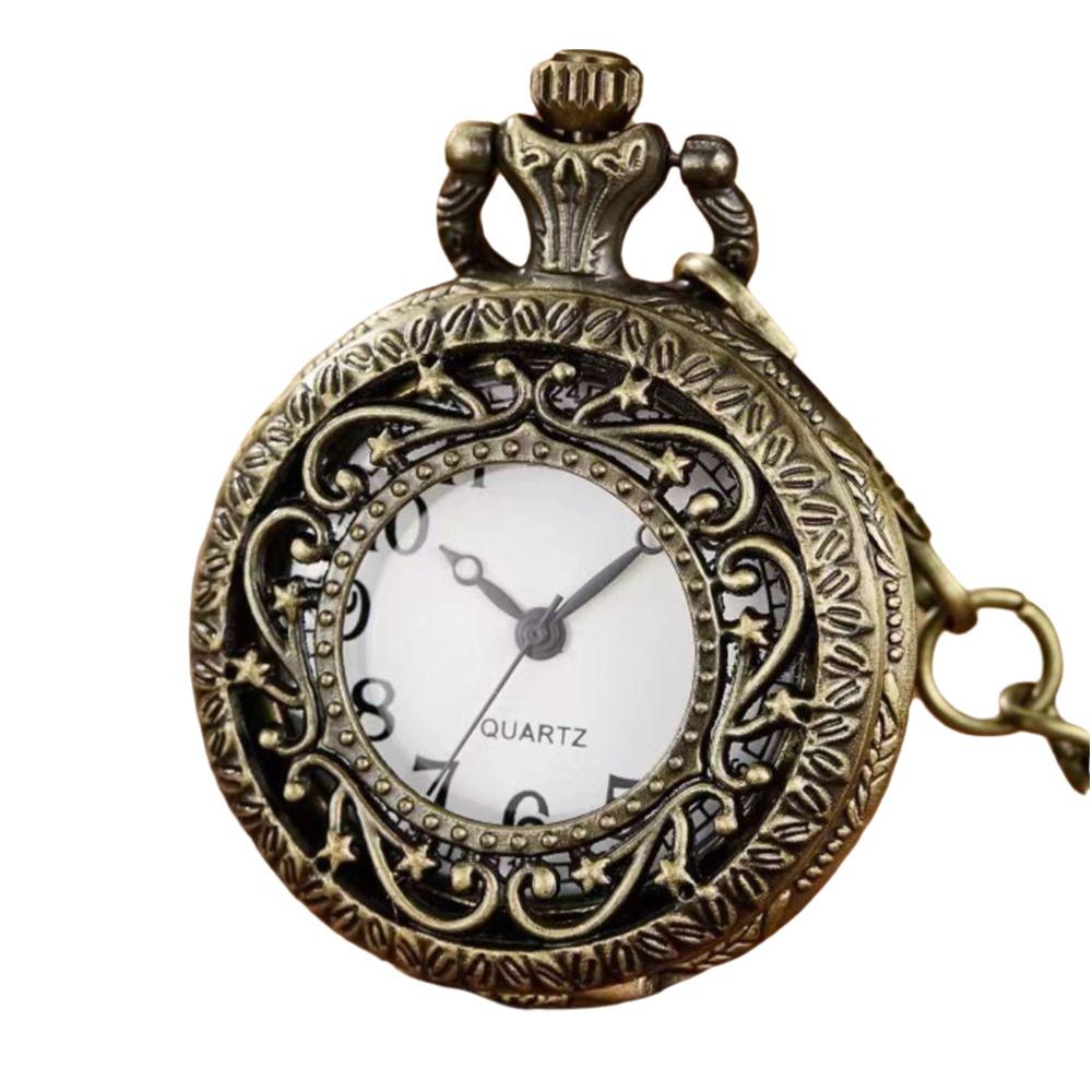 

With Chain Necklace Watch Arabic Numerals Dial Pendant Pocket Clock Collectible