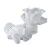 1pair Ruffled Wrist Cuffs White Color False Sleeves for Teens Jackets Decor