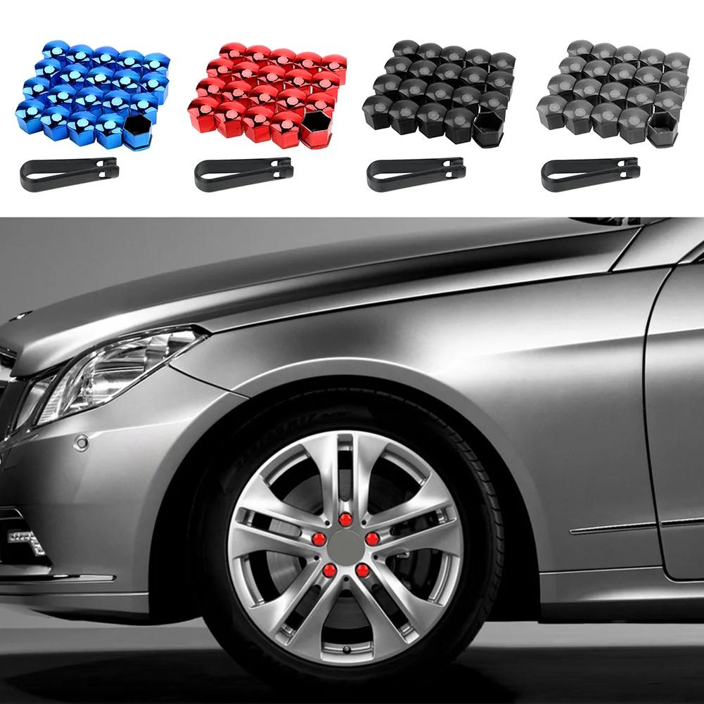 20PCS Car Tire Screw Cap Car Wheel Nuts Covers Auto Caps Hub Screw Protector Bolt Head Cover Cap Plastic Tire Wheel Screw Bolts