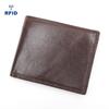 Men'S Leather Wallet Retro Rfid Cash Anti-Theft Brush Change Bit Folding Wallet Multi-Card Bit Wallet