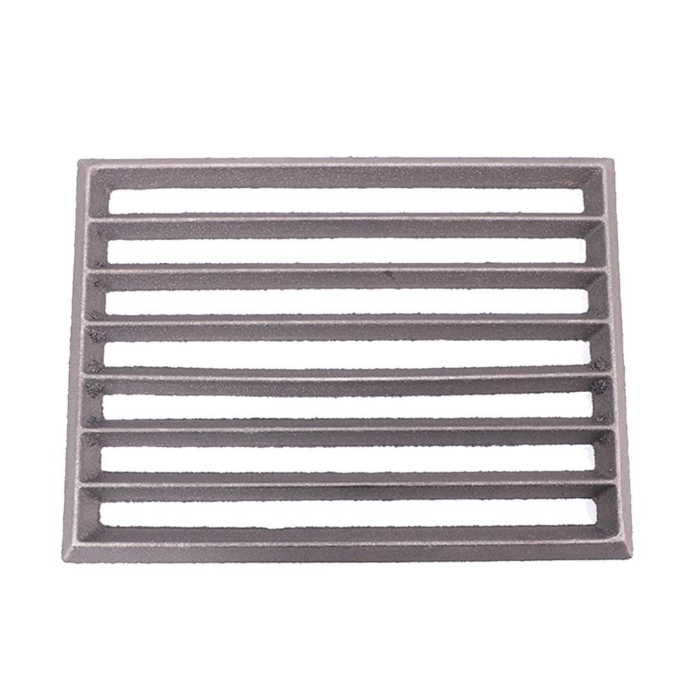 1pc Cast Iron Square Grill Grate Furnace Bottom Grate For Raw Iron Furnace Stove Temperature Resistant Boiler Grate Fittings