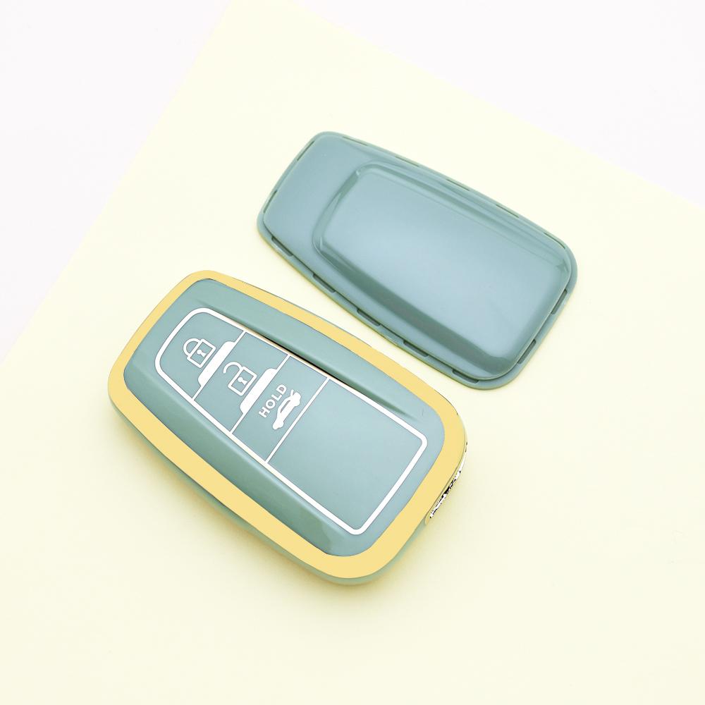 3 Buttons TPU Car Remote Shell Fob Holder Key Case Cover for Toyota Prius Camry Corolla Avalon CHR RAV4 Land Cruiser Prado Accessories