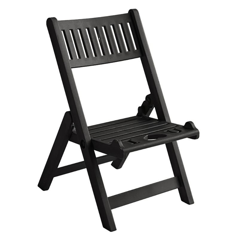 

Складана підставка для телефону на стіл, форма стільця, тримач для мобільного телефону, портативна колиска для мобільного телефону, настільна док-станція, універсальна чорний