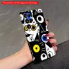 2DFlat Samsung Phone Case Abstract Cat Eyes Pattern Phone Case Applicable To Galaxy S22 S23 S24 S25ULTRA S26 A12 A13 A14 A15 A16 A34 A35 A54 A55