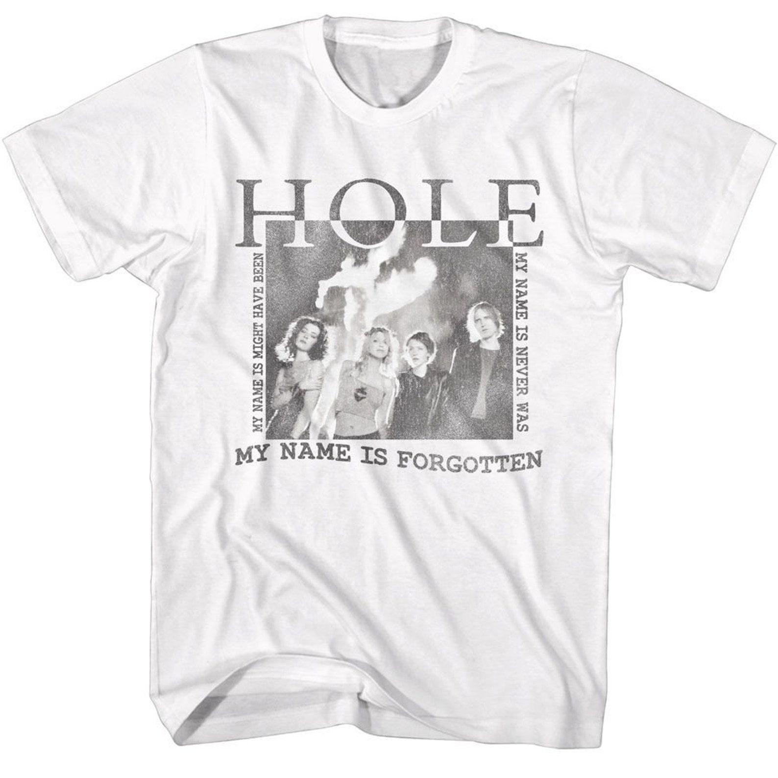 Hole Celebrity Skin White T-Shirt XL