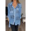 BFCCQB Moda damă ocazional toamnă iarnă mânecă lungă cu gât POLO Bluze și cămăși