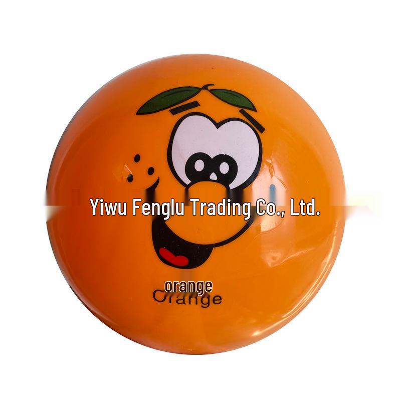15cm Eco-Friendly Non-Toxic PVC Inflatable Baby Toddler Toy Ball with Cute Fruit Pattern 15cm