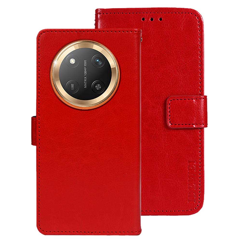 IDEWEI For Honor Magic7 Lite 5G/X9c 5G/X60 Pro 5G Stand Case Crazy Horse Texture Leather Phone Cover