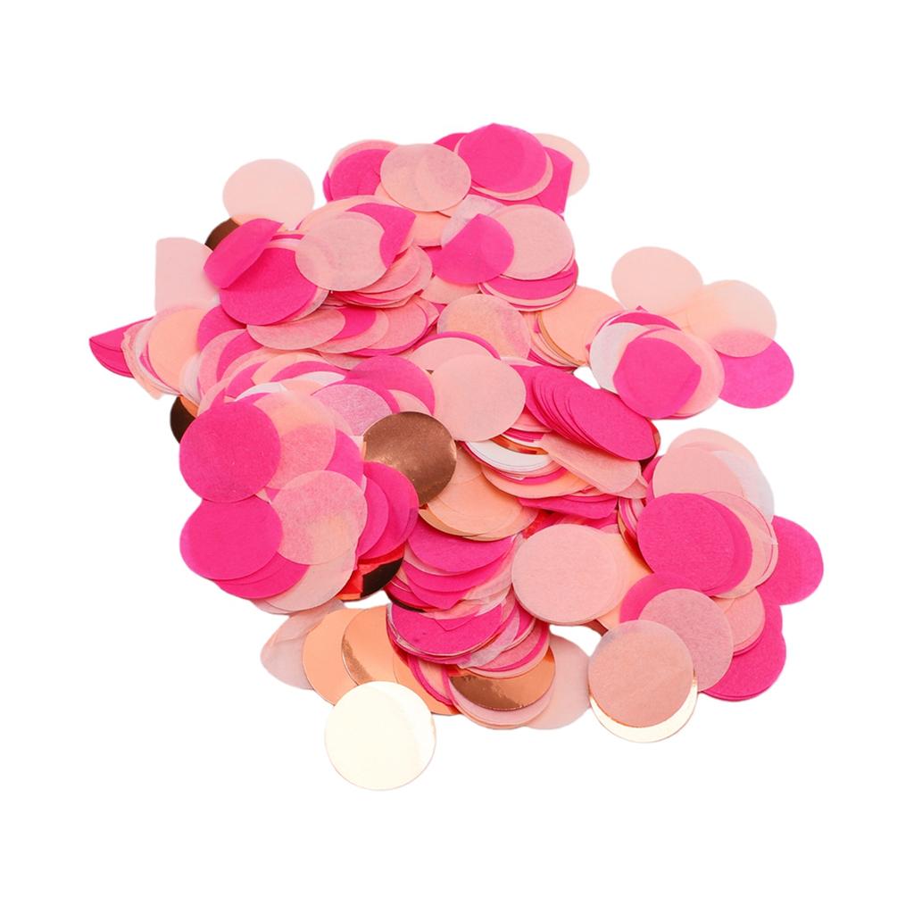 Round Confetti 2.5cm 30g Colorful Tissue and Foil Confetti Dots for Wedding Birthday Party Decoration 30g