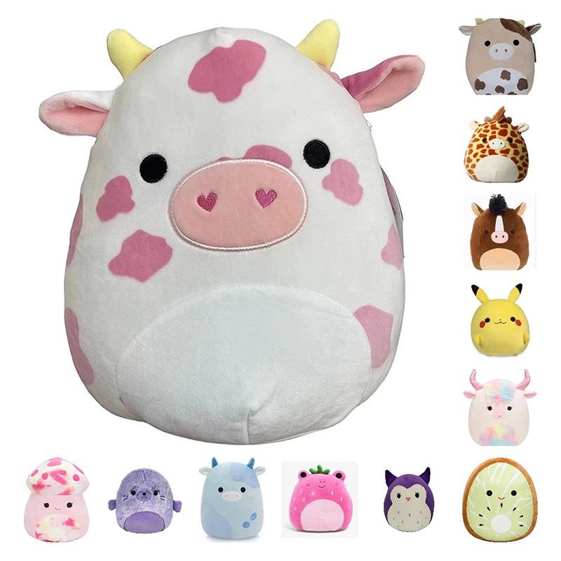 Adorable Cow Plush Pillow Toy Soft And Cuddly Animal Doll For Kids