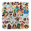 50pcs Animation Moana Cartoon Graffiti Stickers Decals Suitcase Laptop Computer Guitar Decoration DIY Kids Classics Toy