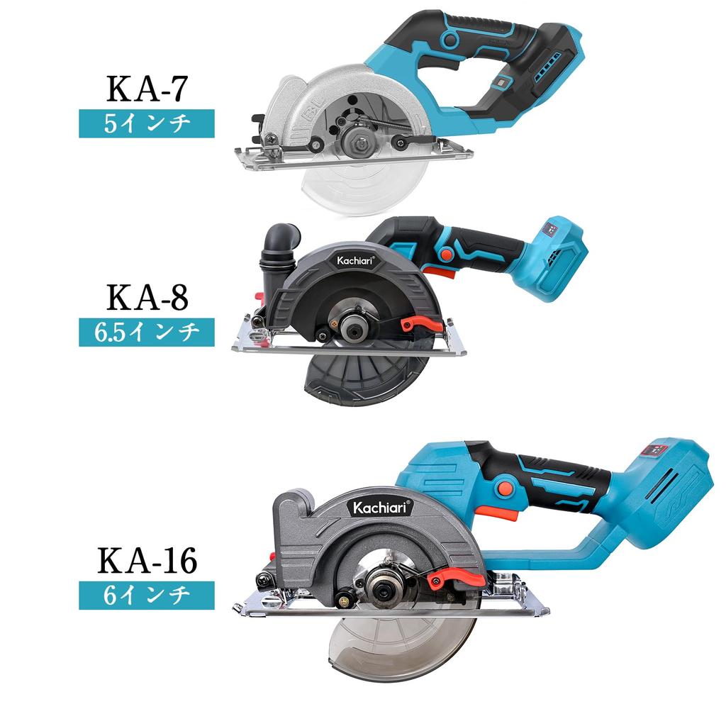 kachiari KA-16 150mm Cordless Circular Saw, Outer Rotor Brushless Motor, 5700RPM, 6-inch Saw for Makita 18V Battery, Lightweight DIY Tool (Body Only)