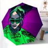 1pc Billie Eilish Automatic Umbrella - 8-Rib Foldable Design, Outdoor Adventures, Durable Canopy Material Yy250827129