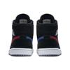 Jordan 1 Mid Multi Color Swoosh Black 554724-065