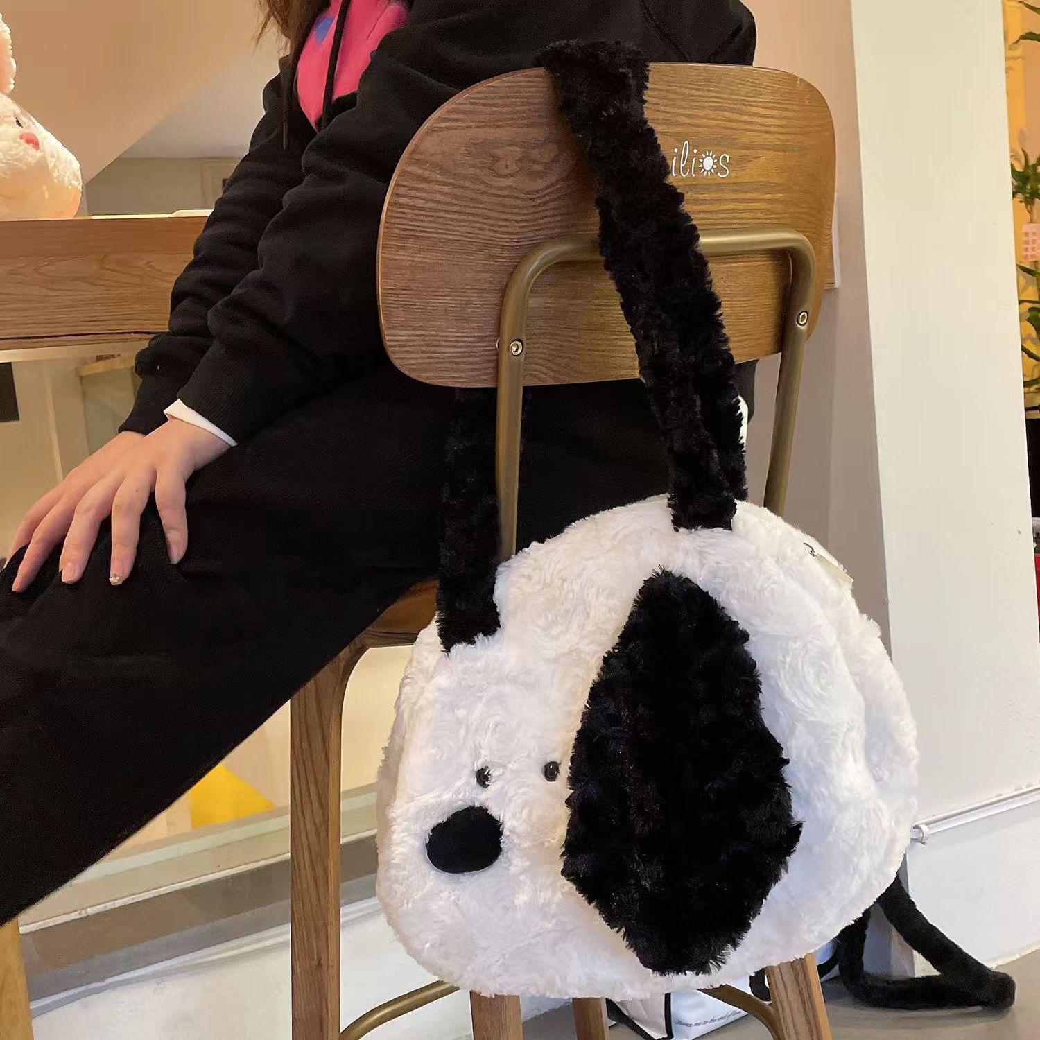 

Сумка через плечо Toffee Rabbit Plush - Большая вместимость, японский нишевый дизайн для студенток