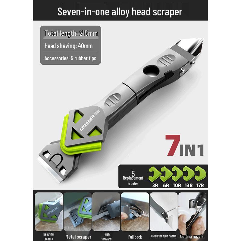 Green Forest 7-in-1 Caulk Removal & Scraper Kit