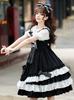 Alice Gothic Dot Ribbon JSK Gothic Lolita Dress Polka Dot Pattern Black [d. & Lolita] [d.Alice]