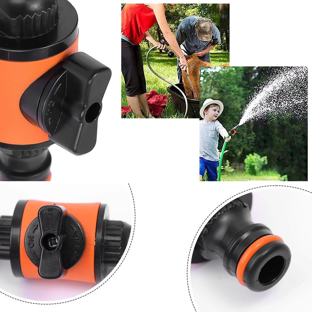 1PC/2PCS Garden Hose Pipe Tap Shut Off Valve Fitting Connector Pipe Coupler Stop Water Connection Repair Joint Irrigation System