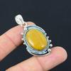 Anniversary Gift For Her Natural Polychrome Jasper Gemstone Pendant 925 Silver