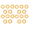 20pcs Bobbin Winder Rubber Tire Ring Flexible Elastic Portable Bobbin Winder Ring for Replacement Yellow