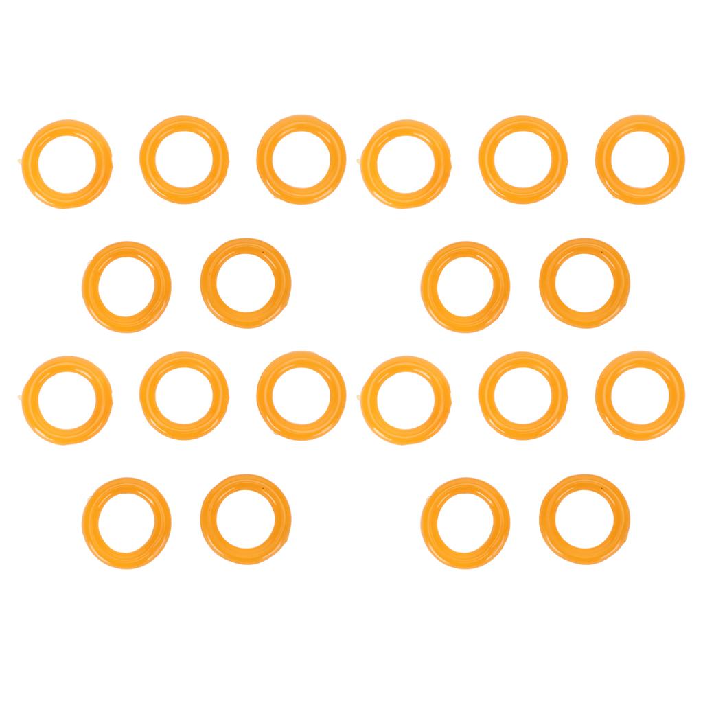20pcs Bobbin Winder Rubber Tire Ring Flexible Elastic Portable Bobbin Winder Ring for Replacement Yellow