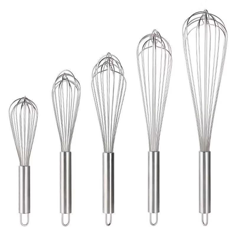 Qiwei 304 Stainless Steel Manual Egg Whisk