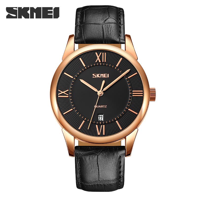 Men's Watch Fashion Simple Waterproof Men's Watch Men's Leather Quartz Watch