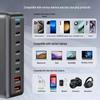 500W Gallium Nitride Multi-Port PD100W Fast Charger for Desktop and Phone