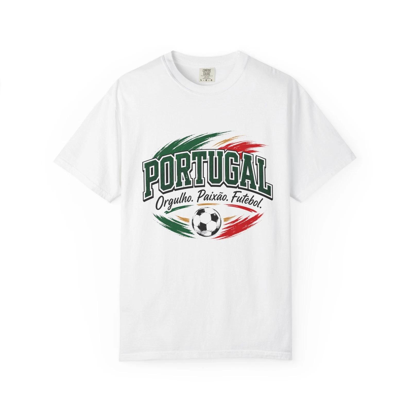 Portugal Soccer Fan T-T-Shirt | Orgulho Paixão Futebol Country Pride Tee S