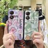 Protective Waterproof Phone Case For ZTE Blade A34 Back Cover Durable Wrist Strap Ring Phone Holder Anti-knock Anti-dust