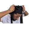 New Satin Leopard Print Pirate Hat - European & American Hip Hop Elastic Head Wrap with Long Tail for Men
