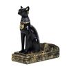 Exotic Themed Wine Rack With Bastet Anubis Statue Design Ancient Egyptian God Resin Kitchen Decors For Wine Enthusiasts