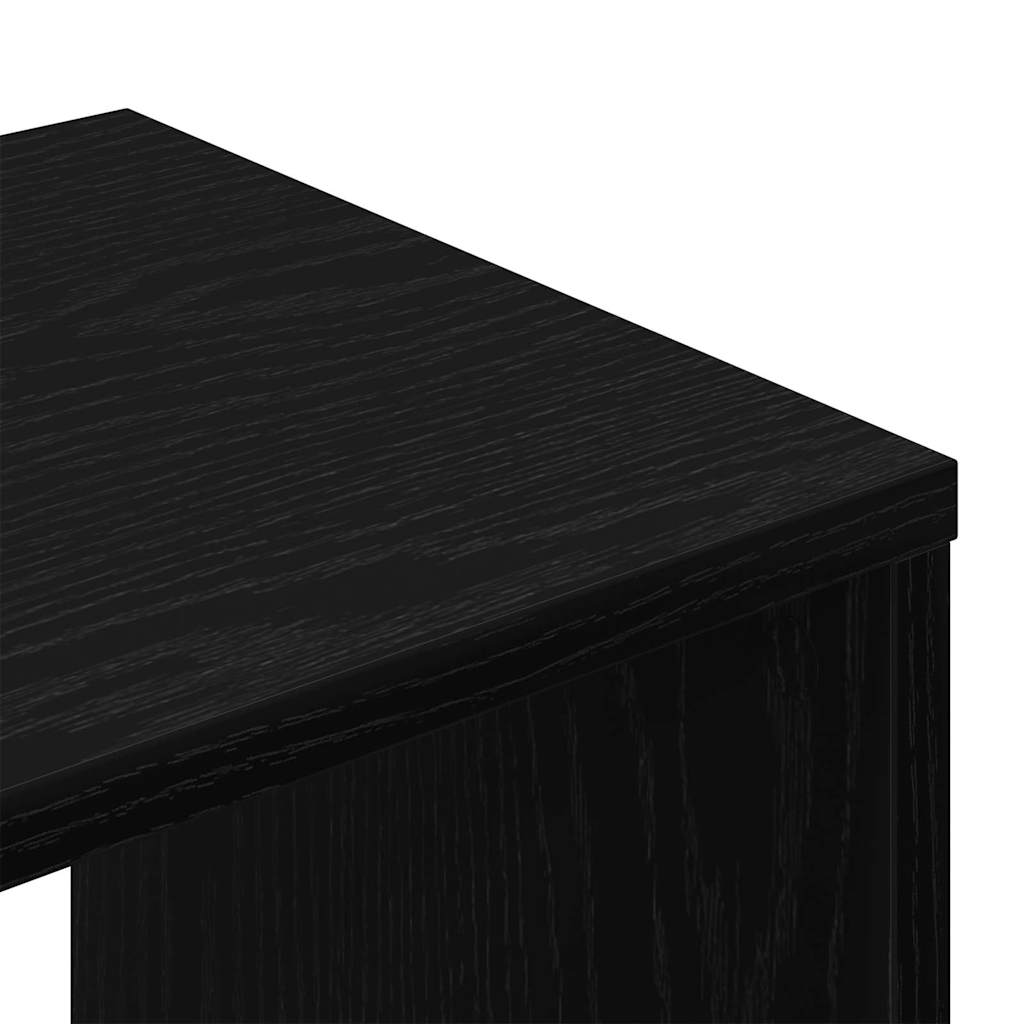 TV Cabinet Set of 2 Black 100 x 30 x 30 cm Engineered Wood