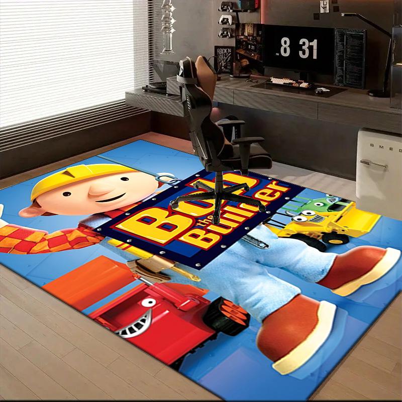 The Builder's Adventure Floor Mat for Living Room, Game Rooms, Office, Bedroom, Office Floor Mat Playful Design, Christmas fan gifts