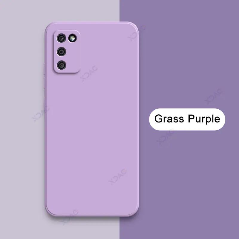 Square Liquid Silicone Phone Case for Samsung Galaxy A02S F02S M02S 360 Soft Back Cover SamsungA02S SamsungF02S SamsungM02S Bags