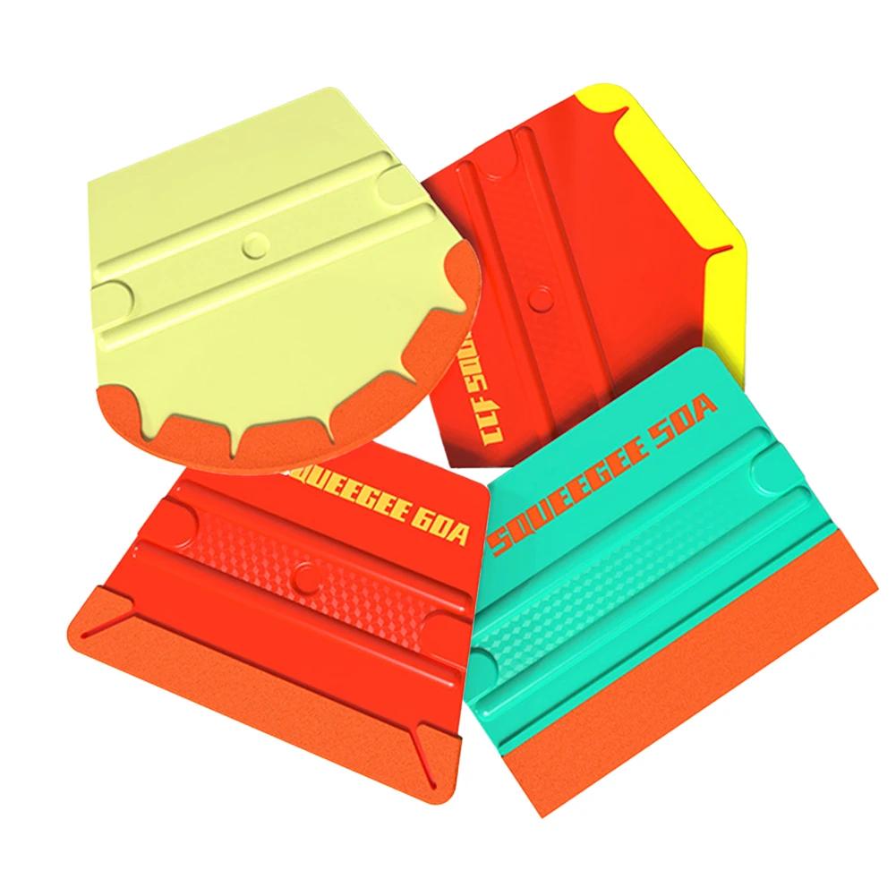 Magnetic Car Vinyl Film Squeegee Dual-Blade Non-Scratch Color Scraper Change Film Tucking Edge Sealing Bubble Removal Tools