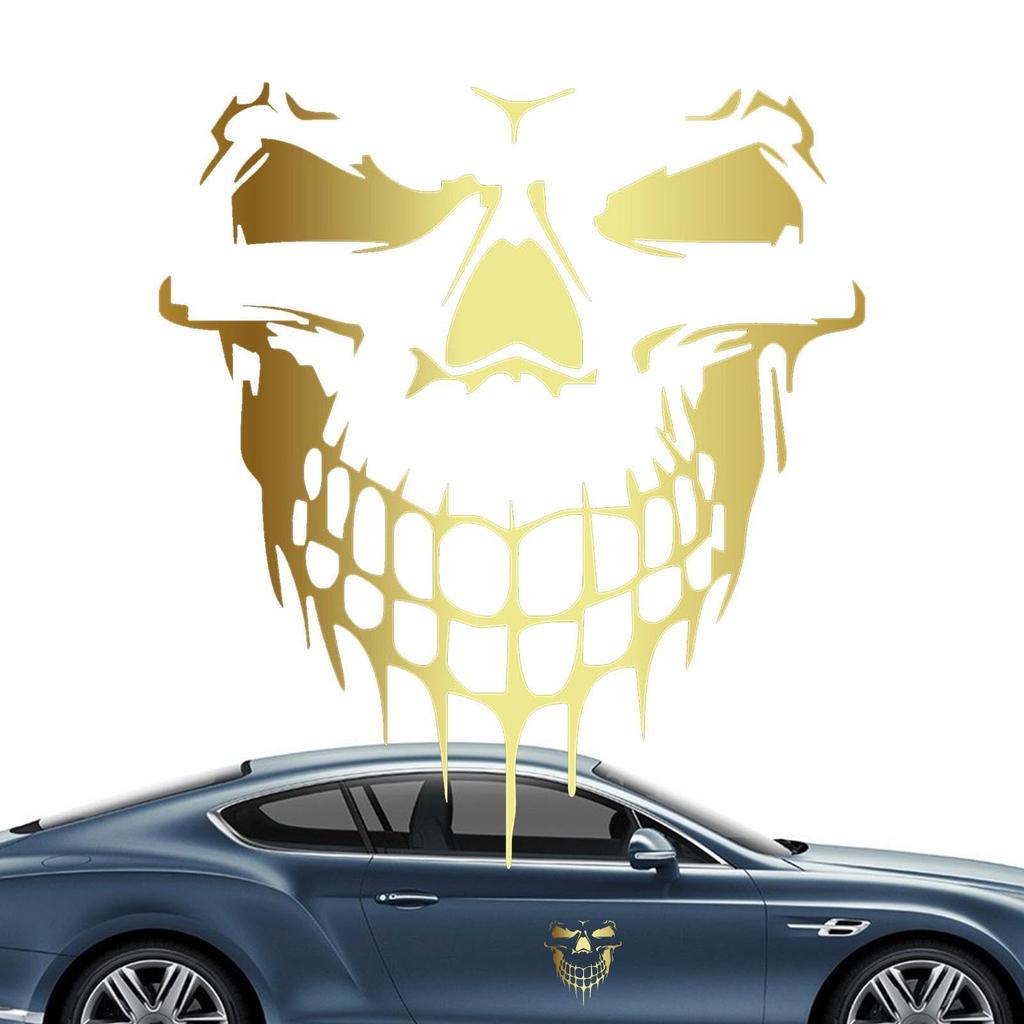 Skull Car Decal | Skull Car Sticker Decal Reflective | Car Hood Decal, Cool