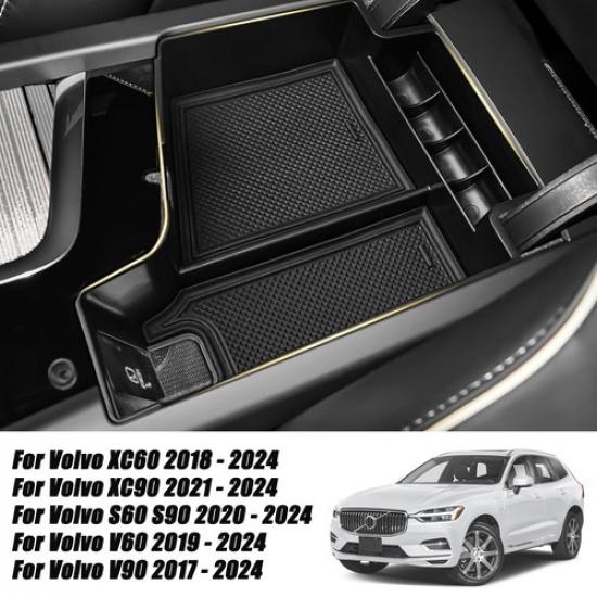 Armrest Storage Box Central Console Tray Holder Fits Volvo XC60 XC90 S60 S90 US