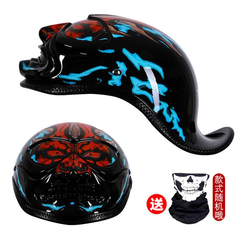 

Мотоциклетный портативный шлем Harley, ковш, шлем воина, полушлем, ретро мотоцикл, электрическая мужская и женская шляпа с полями XL