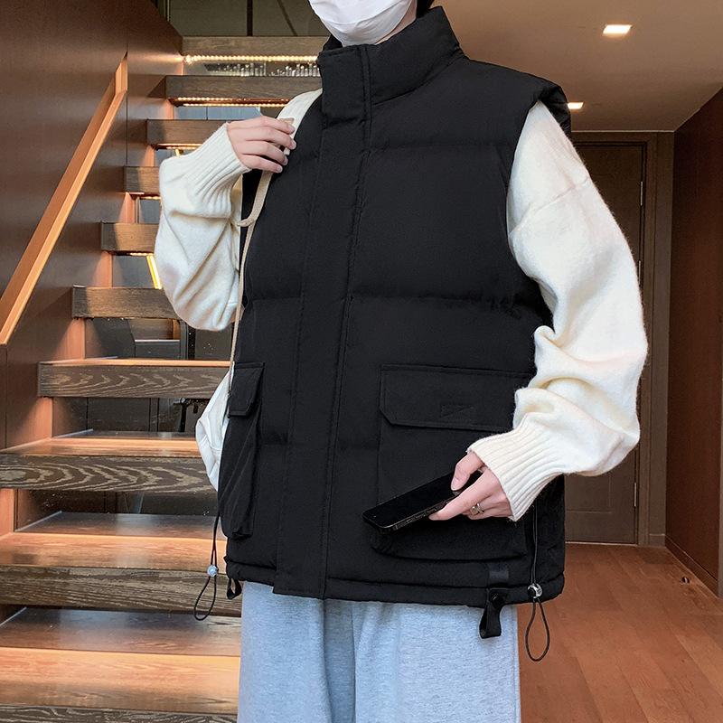 2025 new vest men's cotton vest vest vest thermal vest youth sleeveless sports jacket men's top men's